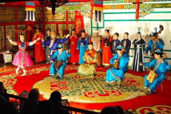 Mongolians Performing the Khurchirs